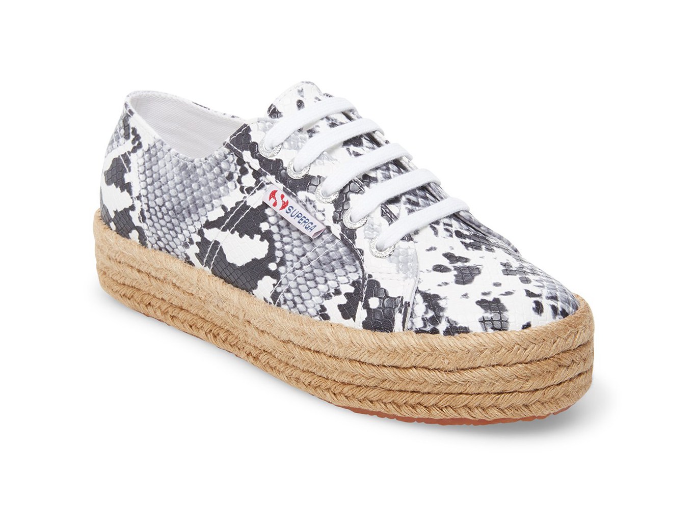 Superga Platform Womens - 2730 Pufanropew - Beige/Snake - VRKMZ0938